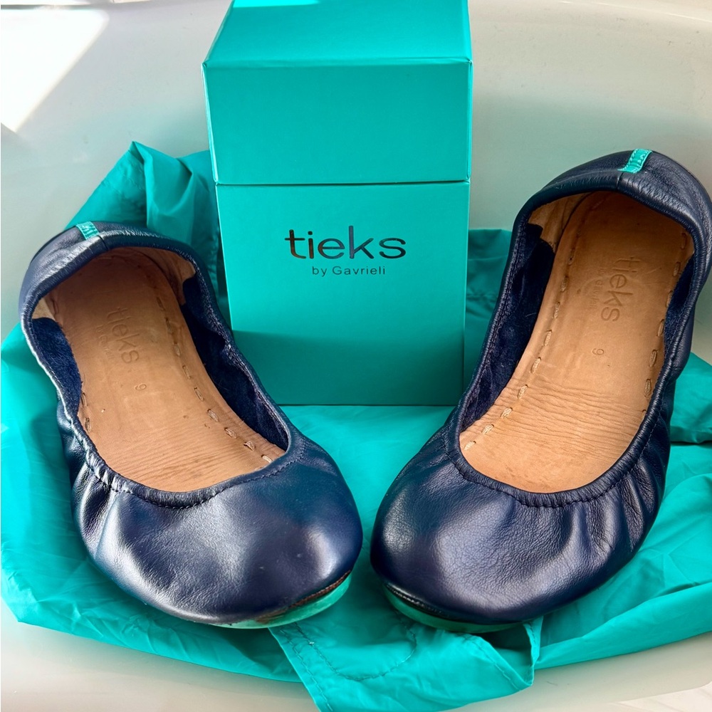 Tieks by Gavrieli California Navy Ballet Flats Size 9